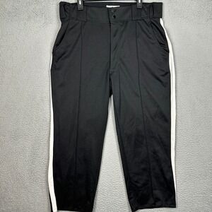 Smitty Umpire Pants Mens 40 Officials Referee Black White Stripe Baseball Sports